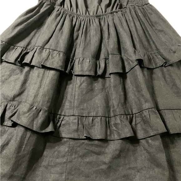 Love tree Black Ruffled Smocked Tiered Sundress - Picture 7 of 11